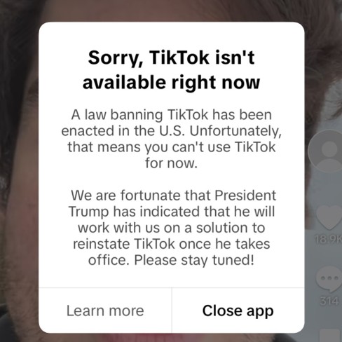 TikTok - Not available right now