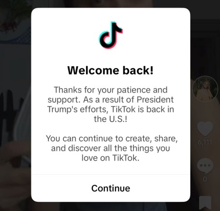 Welcome back to TikTok