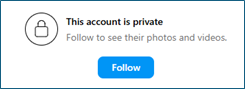 LinkedIn - account is private
