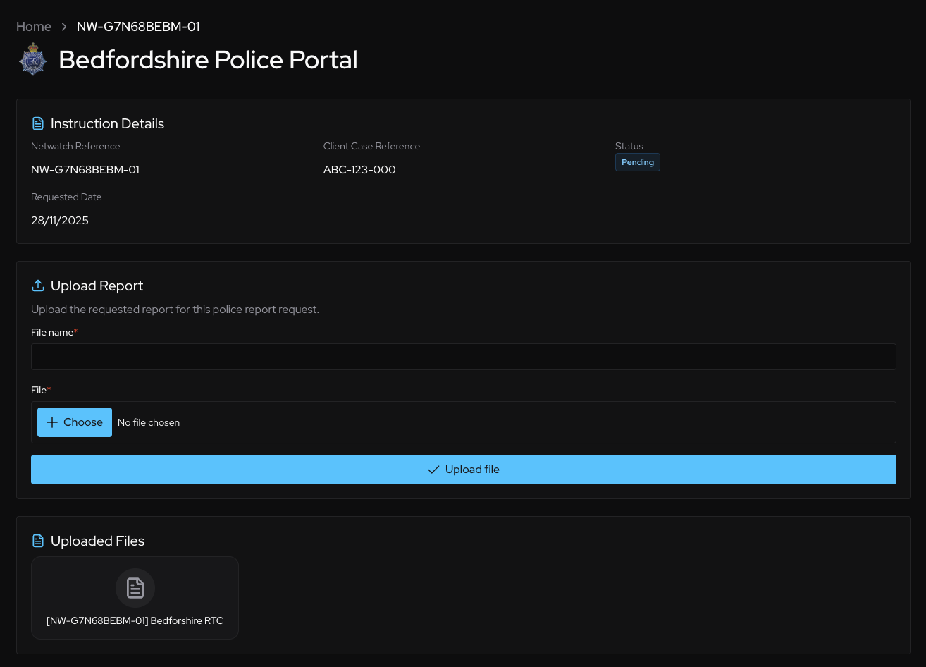 Rapid platform screenshot showing secure disclosure dashboard